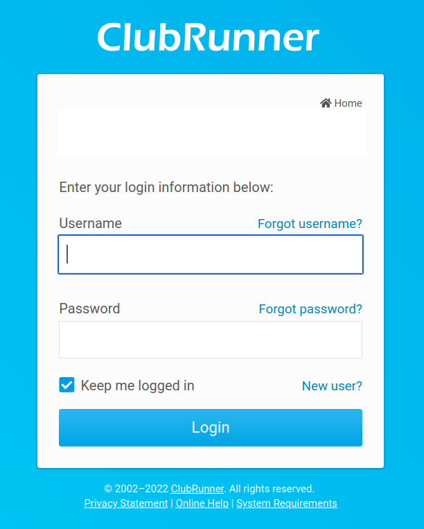 ClubRunner Login