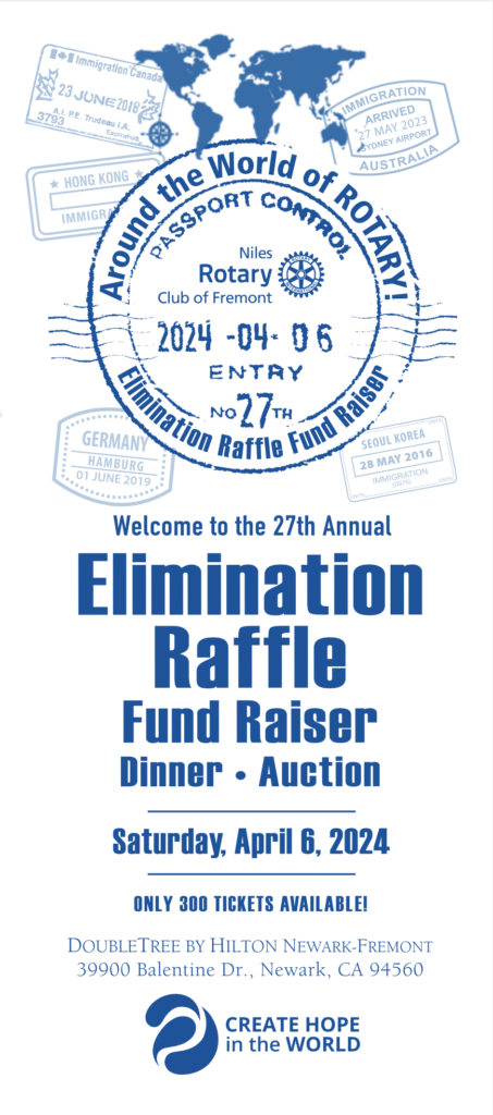 Niles Rotary Elimination Raffle Ticket Form